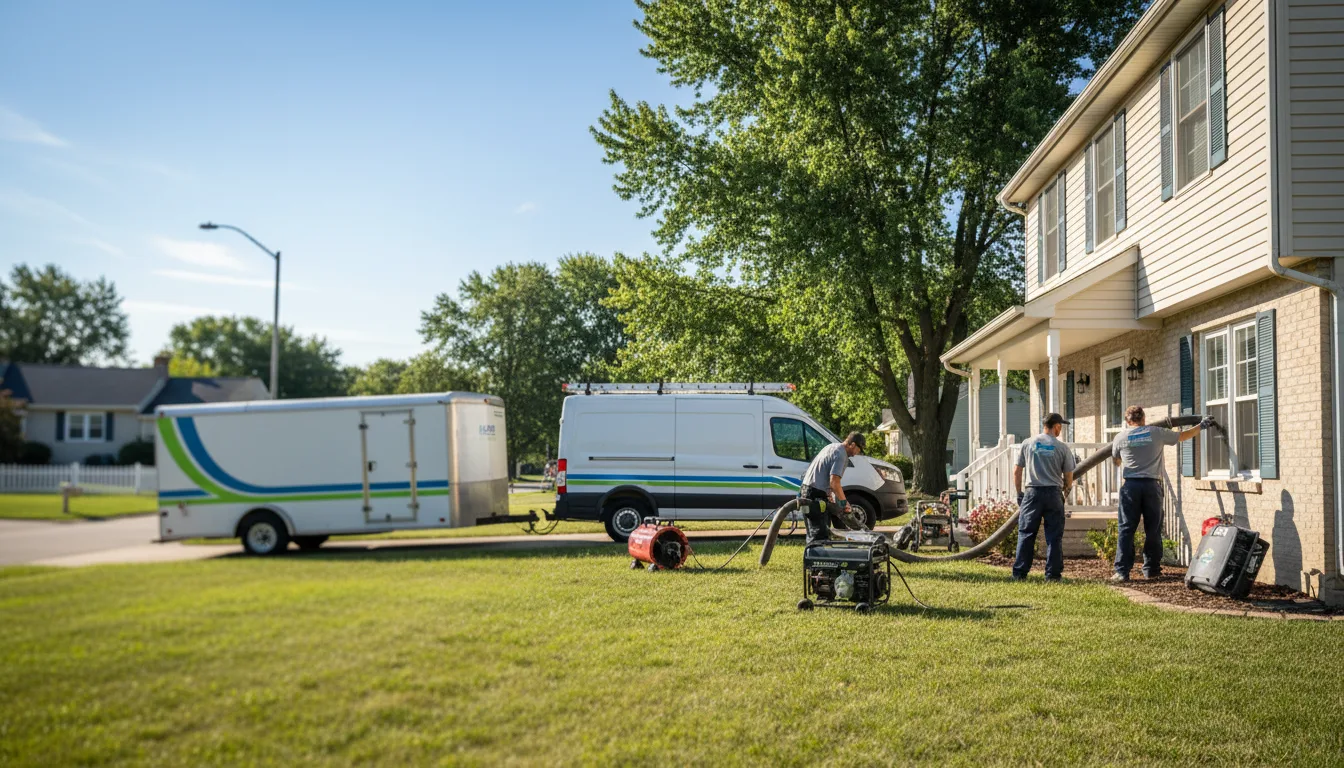 Flooded Basement Restoration And Cleanup With Repair in New Palestine, IN near me